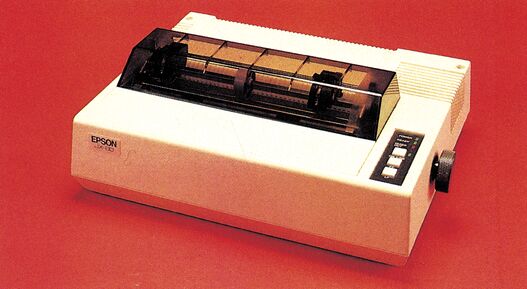 Nadel-Matrixdrucker Epson JX-80 in beigem Gehäuse