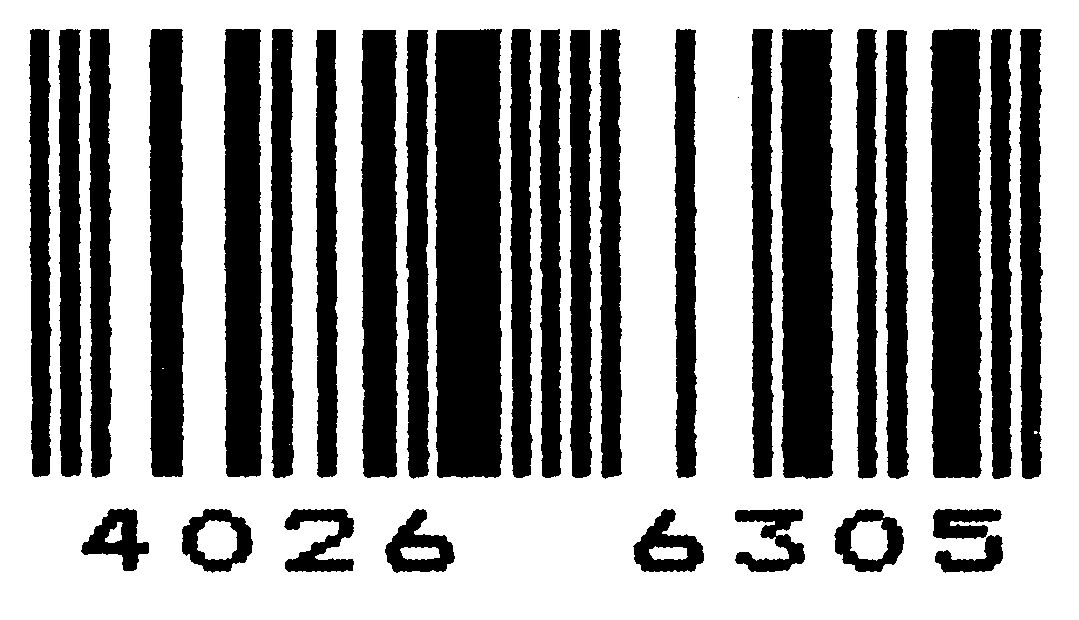 Strichcode mit den Ziffern 4026 und 6305 darunter